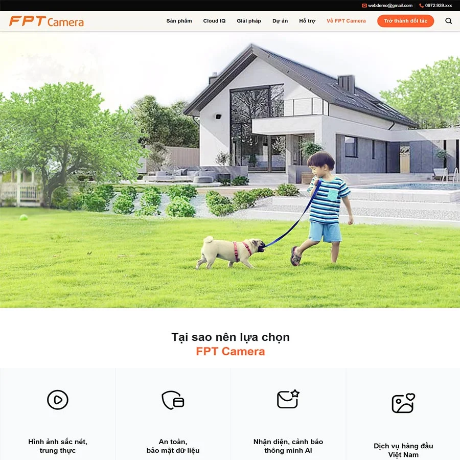Theme WordPress bán camera FPT
