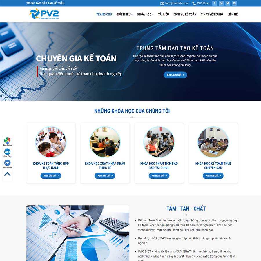 Theme WordPress kế toán 02